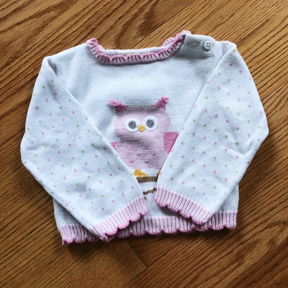 Baby Girl Boutique Sweater fits like a 12 months